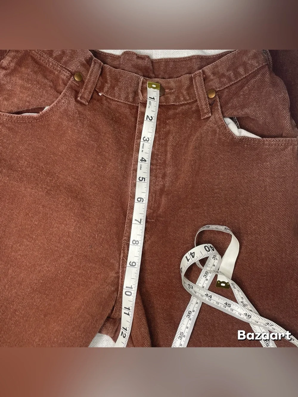 Vintage Wrangler Women’s Cowboy Cut Rust Colored High Waisted Western Jeans - Picture 12 of 13